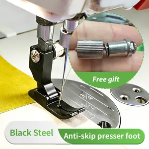New Universal Presser Foot for Thick and Thin Fabrics, Durable High Hardness, Smooth Sewing, Suitable for Knit Elastic Materials