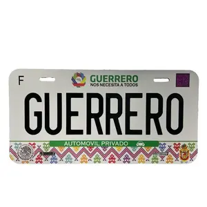 Personalized Guerrero License Plate for Vehicles Personalized Guerrero License Plate for Vehicles