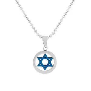 Blue Star Jewish Pendant