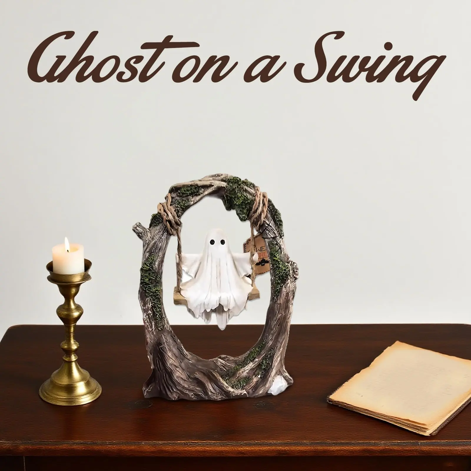 Resin Ghost Style Abstract Sculpture Statue Collectible Figurines Home Office Bookshelf Desktop Decor，Ghost Toy Decorations, perfect for home collections and office desk display. An Excellent Gift Choice for Christmas and New Year