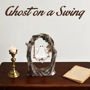 Resin Ghost Style Abstract Sculpture Statue Collectible Figurines Home Office Bookshelf Desktop Decor，Ghost Toy Decorations, perfect for home collections and office desk display. An Excellent Gift Choice for Christmas and New Year