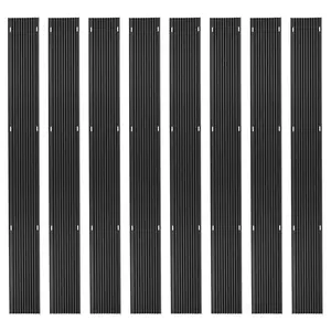 Black Ice 8 Pack 5-Foot Snowmobile Trailer Ski Guides for Friction-Free Loading