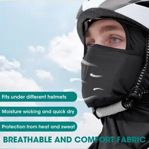 9PCS UV Protection Ski Masks, Breathable Full Face Cover Scarf Bandana for Outdoor Sports, Moisture-Wicking Cooling Neck Clothing