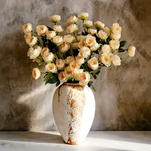 8 Pack Lifelike 7-Head Artificial Peony Stems Real Touch Silk Fake Peony Flowers for Home Decor Wedding Party Table Centerpieces Patio Garden DIY Floral Arrangements No Watering Needed Long Lasting Faux Blooms