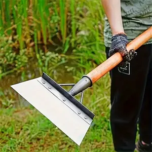 Multi functional metal gardening shovel - handleless, suitable for yard weeding and outdoor cleaning, farm waste, soil and grassland cleaning, etc