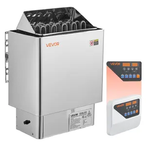 VEVOR Sauna Heater,  9KW 240V Electric Sauna Stove, Dry Steam Bath Saunas Stove with Pre-Drilled Bracket, Fit 317.8 to 459 CU.FT Saunas Rooms, Steam Bath Stoves for Home, Commercial, Leisure Venues