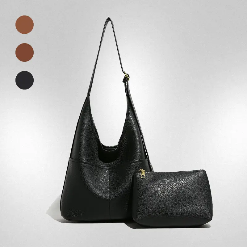 RIVERICH Women's Slouchy Hobo - Soft PU Leather Large Tote with Coin Purse & Adjustable Strap, Casual Trendy Purses, Everyday Shoulder Bag for Work