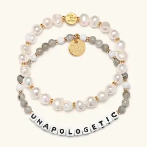 Little Words Project - Unapologetic Bracelet Set – Mik Zazon Collaboration, Advocacy & Empowerment Stack, Trackable Kindness Bracelets – Save $10