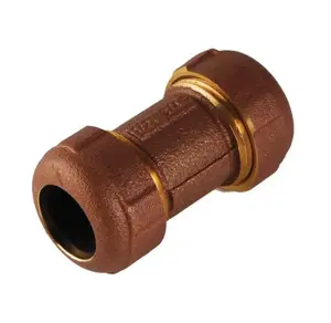 Brass G Coupling 1-1/2" Copper x 1-1/4" IPS Industrial Coupling Connector for Secure & Efficient Pipe Connections