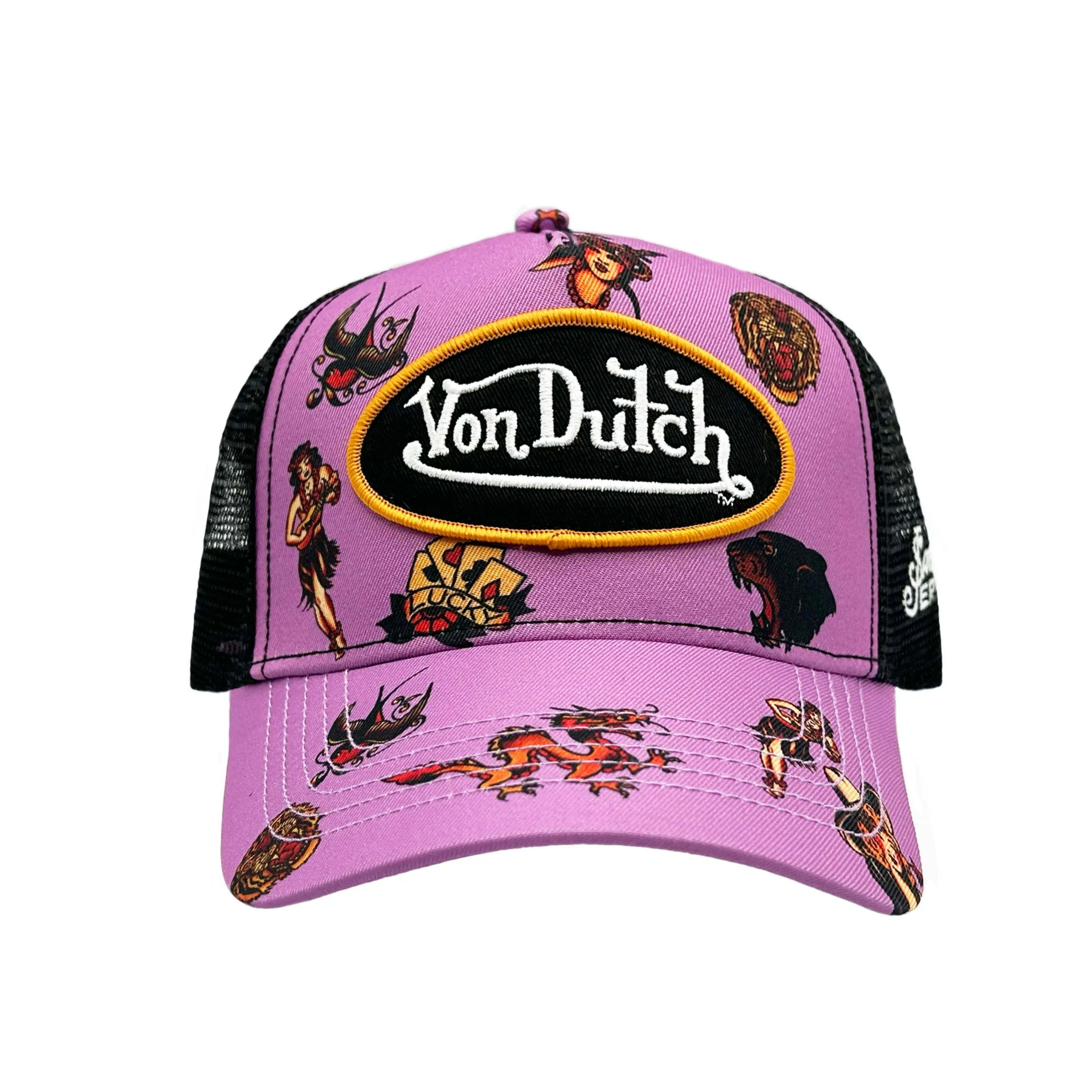 Von Dutch x Sailor Jerry Purple "Lucky 13" Trucker
