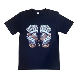 JC020325 - Heavy Money Hard Trap Regular-Fit Graphic T-Shirt Menswear Top