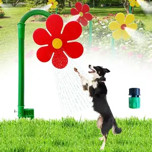Crazy Daisy Sprinkler — 360-Degree Rotating, Fun "Dancing" Flower Sprinkler Head; Whimsical Sunflower Design, Ideal for Yard Watering, Dog Playtime, and Garden Irrigation