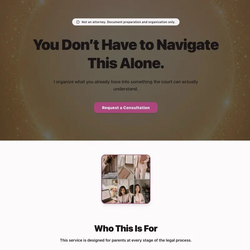 Return to Clarity  - Family Court Starter Kit