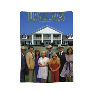 Dallas TV Show Blanket, Throw Trendy Blankets Funny Ultra-Soft Comfortable Warm Blanket Cute Decor Unique All-Season Blankets Quilt For Room Couch Car Sofa Camping, Birthday, Holiday Christmas Gift