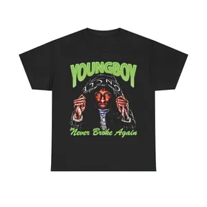 YB Hard Vintage Opium Y2k T-Shirt Rap Tee Hip Hop Graphic Print Casual Cotton Classic Menswear Top