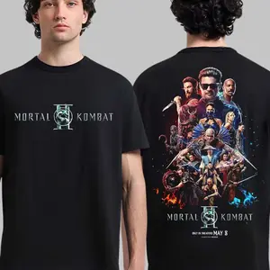 Mortal Kombat II Movie Official Poster Only In Theaters On May 8 2026 Two Sided T-Shirt
