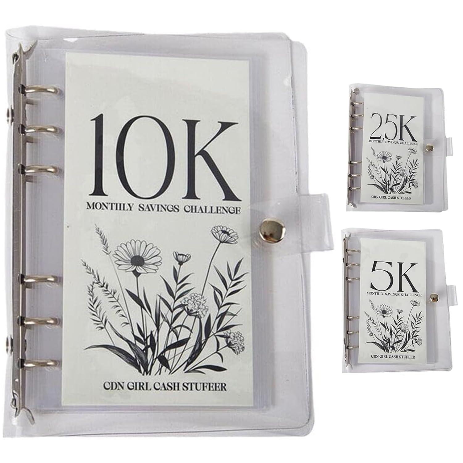 A6 12 Month Money Saving Challenge Binder, 1 Count Money Saving Budget Binder with Cash Envelopes, Savings Challenge Planner, Monthly Budget Planner, Savings Challenges Book for Home Office, 2026 New year Valentine's Day Gift #GLOBAL PICKS