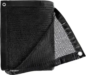 Black outdoor shade net, courtyard shade net, breathable sun shade, suitable for gazebos, awnings, greenhouses, balconies, garages, swimming pools, lawns, and fences, UV-resistant material, high-density weave, sun protection net cloth