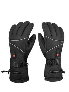 VRechargeableBattery Electric Heated Ski Gloves,Touchscreen Heating Gloves Waterproof for Winter Outdoor Work Hunting Motorcycle Cycling