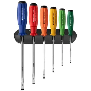 PB Swiss Tools PB 8240.RB SwissGrip Screwdriver Set With Wall Mount, 6-Pieces