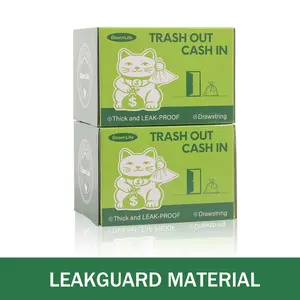 4 Gallons Drawstring Trash Bags 240 Counts, Leak-Proof&Tear free Extra Thick with for Daily Use HDPE Material