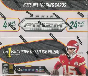 (Personal) 2025 Panini Prizm Football Retail Box - 24 packs (1 green ice)