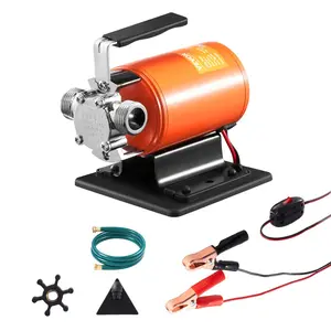 VEVOR Water Transfer Pump 12V DC 360 GPH 1/10HP Portable Electric Utility Pump with 6 ft Suction Hose Kit Impeller Strainer for Garden Rain Barrel Pool Pond Hot Tub Aquarium Draining