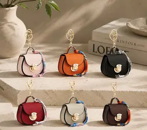 6PCS Mini Saddle Bag Keychain for Women – Cute & lightweight, durable fashion accessory, perfect for bag charm or gift