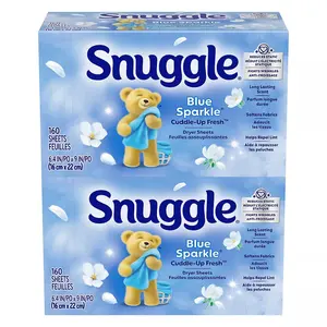 Snuggle Blue Sparkle Fabric Softener Dryer Sheets, 320 ct.