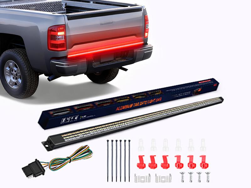 Nilight Truck Tailgate 60" Aluminum Frame Triple Row 1200 LED With Red Running Brake White Reverse Red Sequential Turn Signals StrobeCar Accessories dealsforyoudays Nilight Truck Tailgate 60" Aluminum Frame Triple Row 1200 LED With Red Running Brake White Reverse Red Sequential Turn Signals StrobeCar Accessories dealsforyoudays