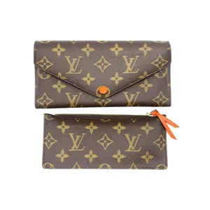 Pre-owned Louis Vuitton Josephine Monogram Orange Long Wallet