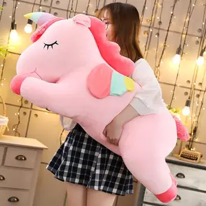 25cm-35CM Kawaii Giant Unicorn Plush Toy Soft Stuffed Unicorn Soft Dolls Animal Horse Toys For Children Pillow Birthday Gifts