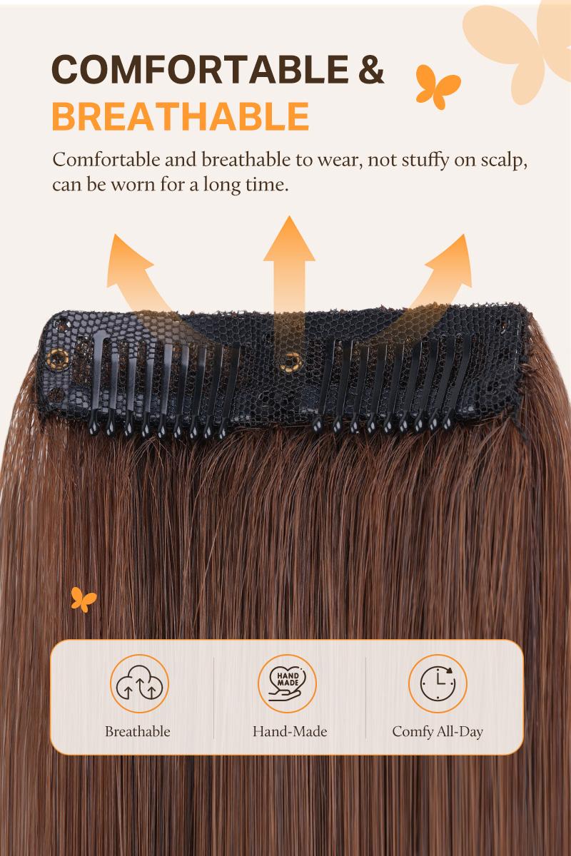Doores Scalp Hair Fill ins Clip in Hair Extensions 100% Human Hair 2pcs/4pcs Invisible Hair Extensions for Women Natural#TikTokShopSummerSale Doores Scalp Hair Fill ins Clip in Hair Extensions 100% Human Hair 2pcs/4pcs Invisible Hair Extensions for Women Natural#TikTokShopSummerSale