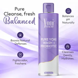 Pure Probiotic+ Yoni Wash, 4oz, feminine Wash, Reduce Odor, balance pH level, antibacterial , intimate cleanser