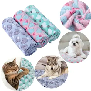 3-Pack Machine Washable Pet Blankets, Cute Soft Fluffy 23.62x17.75in Pet Covers for Dogs & Cats, Lightweight Breathable Multi-Use Home Decor Tapestry for Sofas & Beds, Easy Care