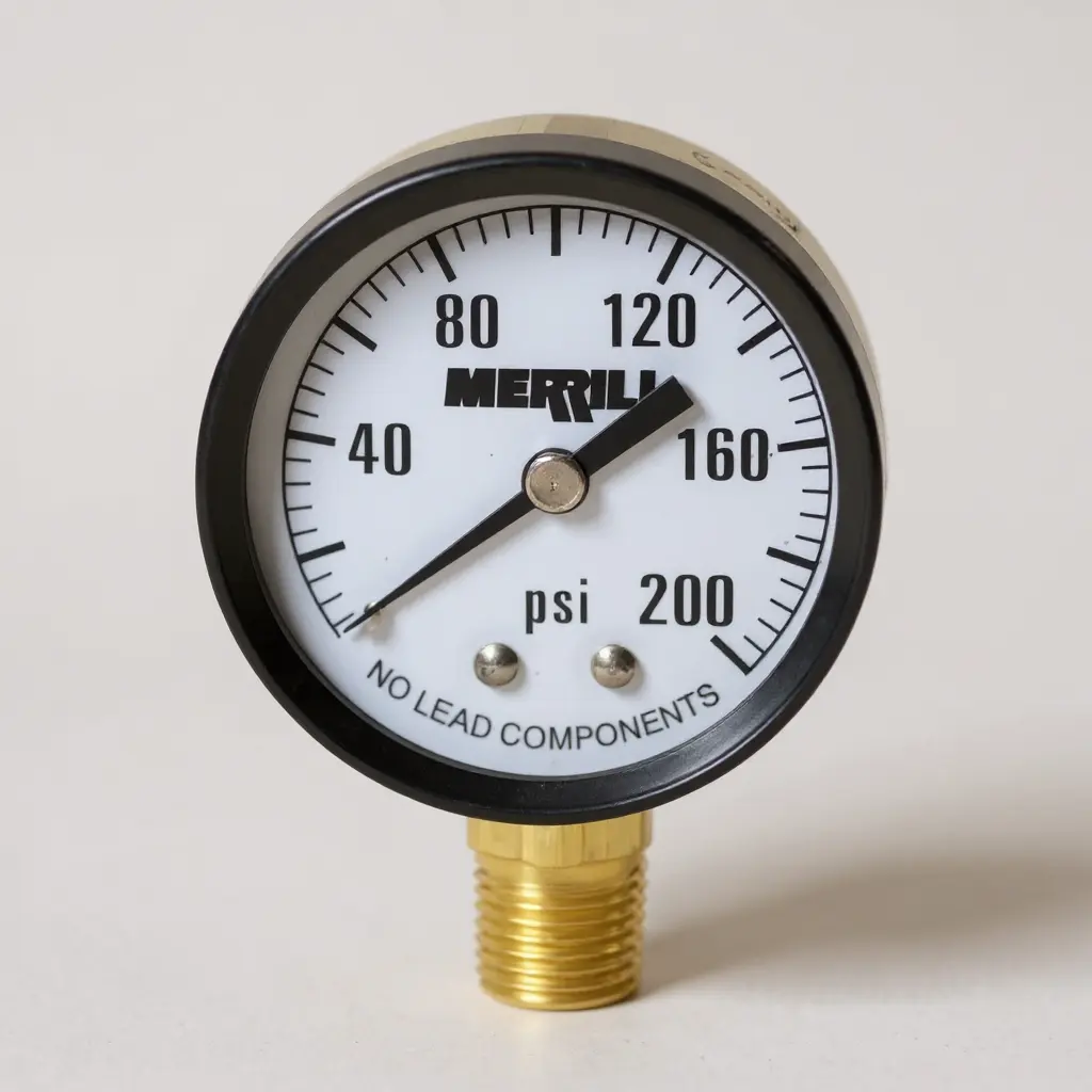 Merrill Mfg. PGNL200 Low Lead Pressure Gauge