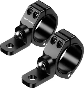 Thicken UTV LED Light Bar Mounts 2 count, Heavy Duty CNC  360 Adjustable Whip Light Mount Light bar Mounting Bracket, Fit 1.5''/1.75''/1.85''/2''/2.1'' Roll Cage