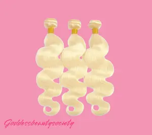 G.B.SLLC #613 Blonde Bodywave 18”-30” Hair Bundles