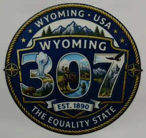 307 Wyoming Sticker 3in x 3in UV