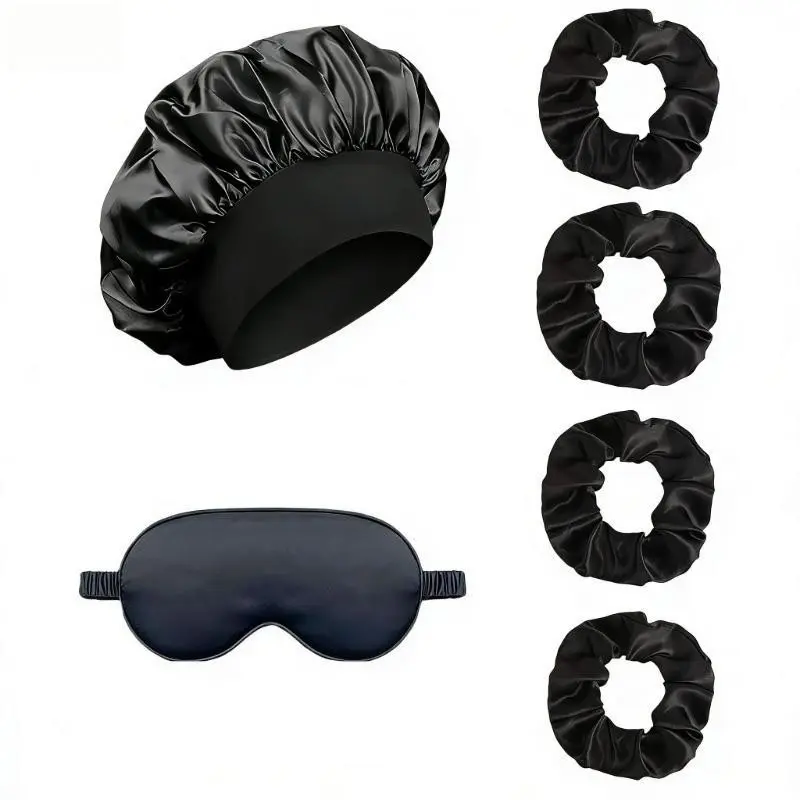 Silk Hair Care Gift Set, 6/12 Piece Beauty Kit, Heatless Styling Tool, No Heat Curls, Hair Styling Tools, Hair Care Wrap, Includes Heatless Curler, Heatless Curling Rod, Silk Pillowcase, Sleep Cap, Eye Mask, Scalp Massager