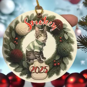 Personalized cat ornament