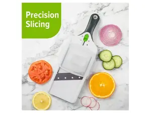Stainless Steel Blade Easy Adjustable Mandolin Slicer - Kitchen Utensil & Gadget for Perfect Food Preparation Thick
