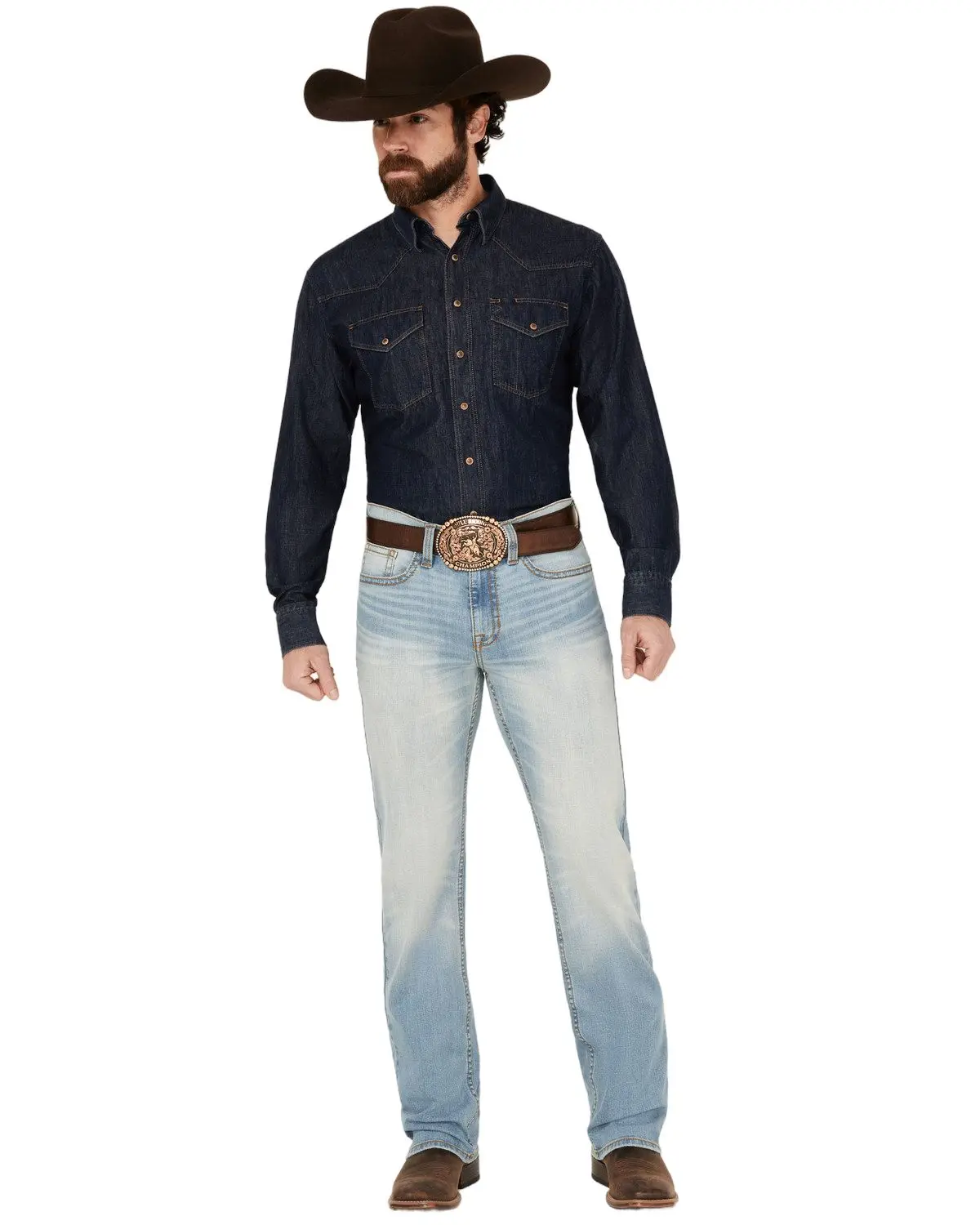 Cody James Men's Men'S Cowboy Wash Jackson Slim Straight Stretch Denim - Cjsu24j63-Ltw