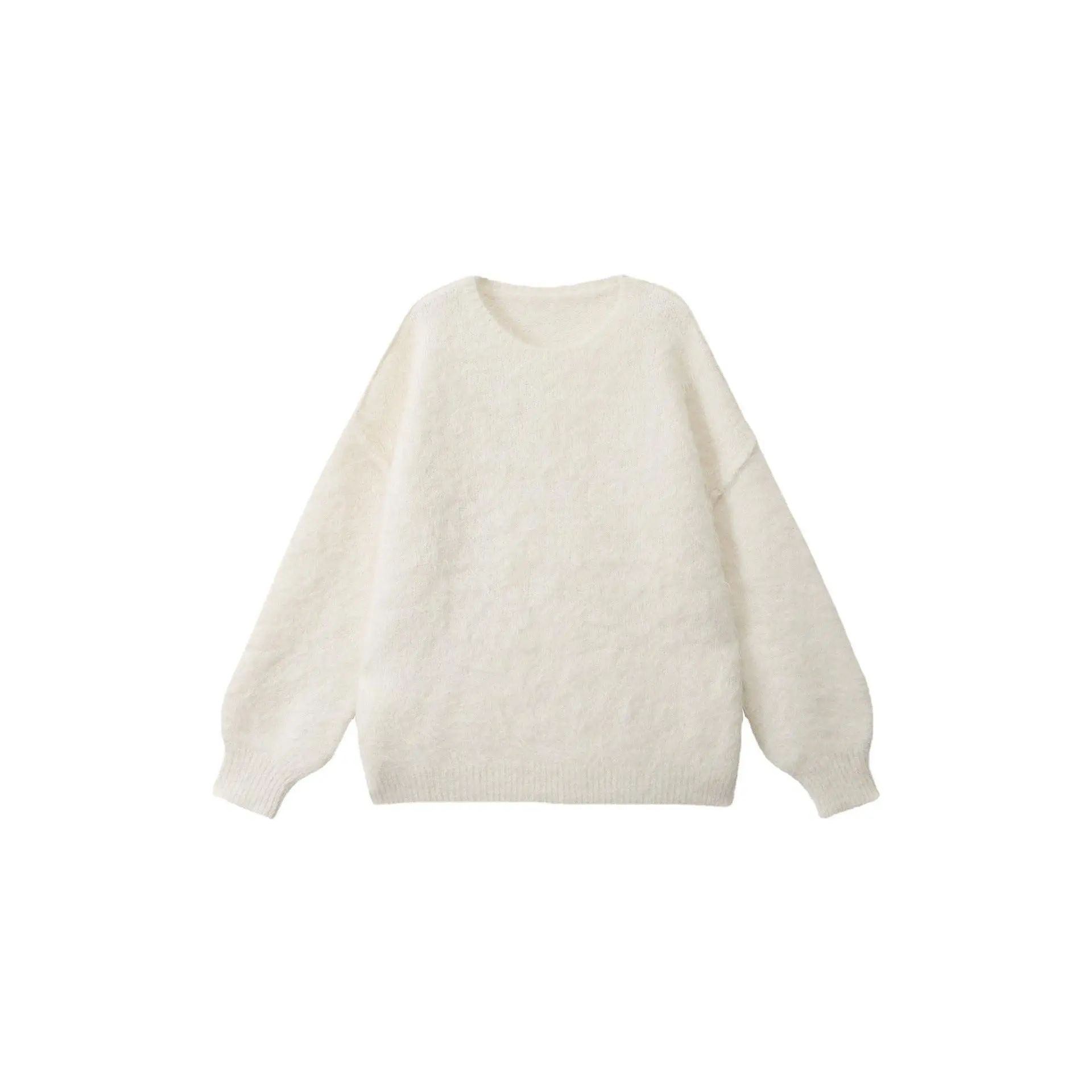 Women's Mohair Luna Pullover, Soft Warm Knit Top for Casual Wear