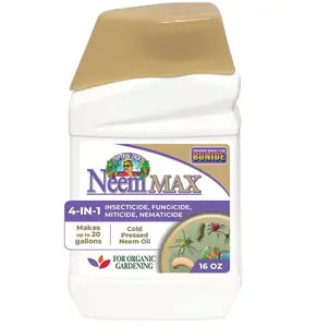 Bonide Captain Jack's Neem Max, 16 oz Concentrated Cold Pressed Neem Oil, Multi-Purpose Insecticide, Fungicide, Miticide, and Nematicide for Organic Gardening