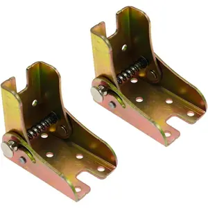 2 count Folding Self Bracket Locking Hinge Heavy Duty  Fittings Angle Braces Extension Support Bracket for Table Folding  Worktables Laundry Garage  Beds Furniture