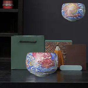 Ceramic Single-Cup Gongfu Tea Set Tea Tasting Cup and Porcelain Tea Bowl Gift Set