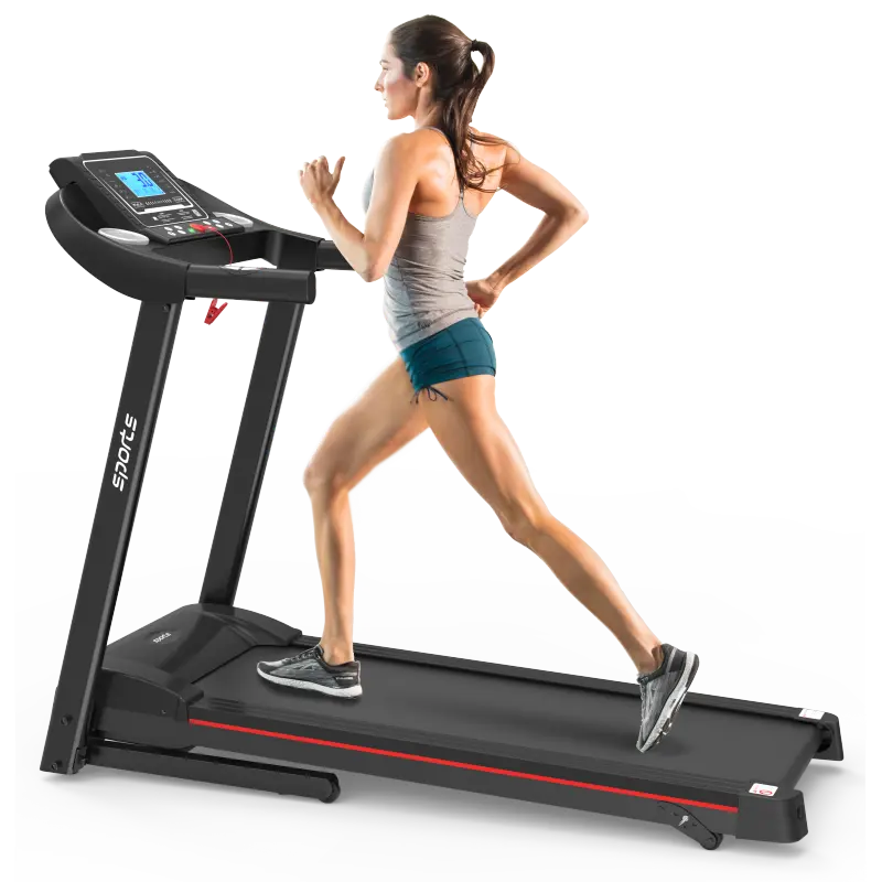 Fitshow App Home Foldable Treadmill with Incline, Folding Treadmill for Home Workout, Electric Walking Running Treadmill Machine 5" LCD Screen 250 LB Capacity Bluetooth Music
