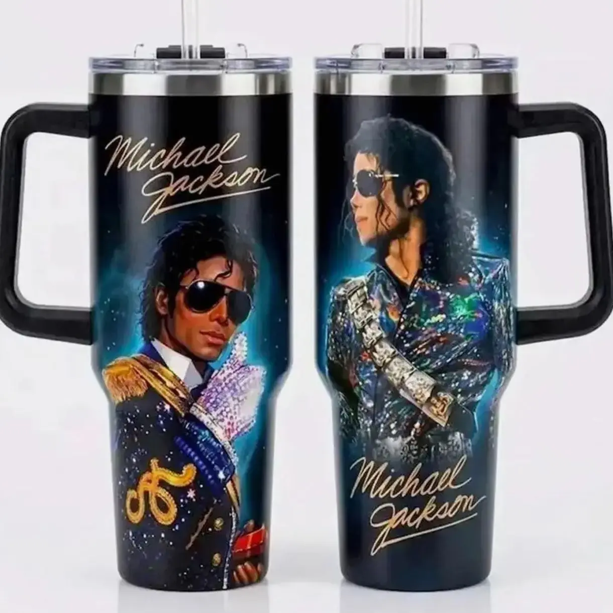 Michael Jackson Tumbler, MJ Tumbler, King of Pop Cup