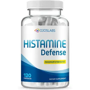 OjosLabs Advanced Histamine Defense - Natural D-Hist Supplement to Block Histamine Intolerance - 120 Capsules